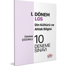 Editör Yayınları - 8. Sınıf LGS Din Kültürü ve Ahlak Bilgisi 1. Dönem 10 Deneme