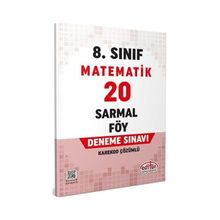 Editör Yayınları - LGS 8. Sınıf Matematik 20 Sarmal Föy Deneme Sınavı