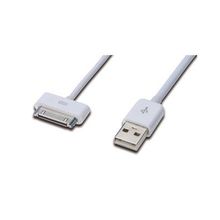 Ednet ED-31002 1 m USB 2.0 to iPod İphone iPad 30 Pin AWG 30 Ul Beyaz Şarj Data Kablosu