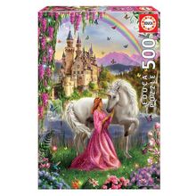 Educa 17985 500 Parça Fairy & Unicorn Puzzle