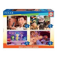 Educa Pixar Multi 4 20+40+60+80 Parça Puzzle