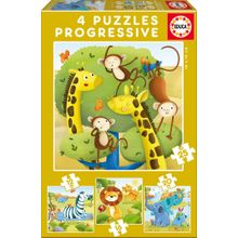 Educa Wild Animals Çocuk Puzzle