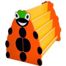 Edutoys 120x95x75 cm 8 Raflı Uğur Böceği Kitaplık