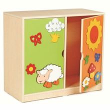 Edutoys 2 Kapaklı Figürlü Dolap
