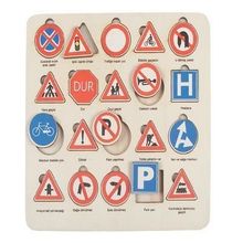 Edutoys Ahşap 21 Parça Trafik Işaretleri