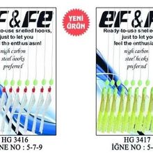 Effe AVC00596 10'lu HG3415 No-9 Çapari Sabiki Yem