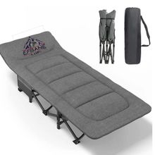 Efsane Kamp - Konfor Ultralight Kampet Portatif Kamp Yatağı Gri - 190X68X35CM