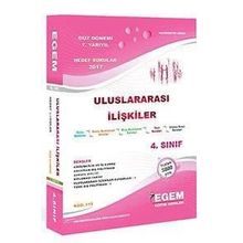 Egem Yayınları Uluslararası İlişkiler Set 4. Sınıf 7. Yarıyıl Güz Dönemi Konu Anlatımlı Soru Bankası