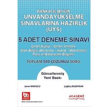 Eğitim Bankacılar İçin Unvanda Yükselme Sınavına Hazırlık 5 Adet Deneme Sınavı-Akademi Consulting Yayınları