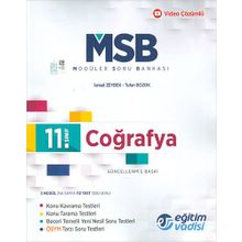 Eğitim Vadisi 11. Sınıf Coğrafya Msb Modüler Soru Bankası 2023