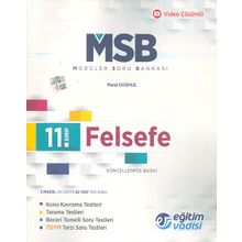 Eğitim Vadisi Yayınları Eğitim Vadisi 11. Sınıf Felsefe MSB Modüler Soru Bankası
