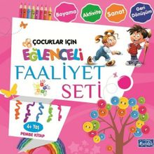 Eğlenceli Faaliyet Seti - Pembe Kitap - 4+ Yaş - Kolektif