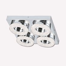 Eglo Fradelo 4 W Ledli Led Duy 4 Adet Gümüş Yuvarlak Sıvaaltı Spot