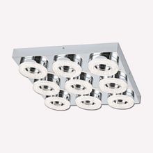 Eglo Fradelo 4 W Ledli Led Duy 9 Adet Gümüş Yuvarlak Sıvaaltı Spot