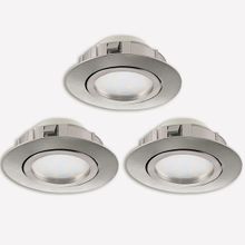 Eglo Pineda 6 W Ledli Led Duy 3 Adet Nikel Yuvarlak Sıvaaltı Spot