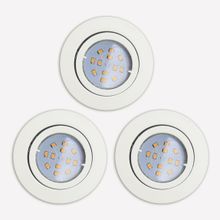 Eglo Tedo 5 W Ledli Led Duy 3 Adet Saten Yuvarlak Sıvaaltı Spot
