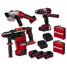 Einhell Kit Q4 36 V 4 Ah Kırıcı Delici + Matkap + Taşlama Seti