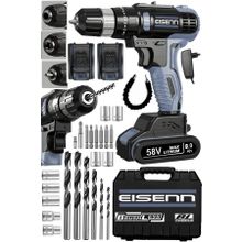 Eisenn Germany Technology Grey Bl Fırçasız Motor 58 V 8 Ah Yeni Nesil Samsung Çift Akülü Vidalama + Set