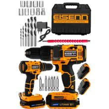 Eisenn Germany Technology S- Viano 58 V 6 Ah Darbeli Samsung Çift Akülü Vidalama Matkap + 27 Pcs Set Hediye