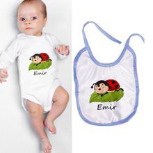 Ejoya 110107 Kişiye Özel Zıbın Önlük Bebek Hediye Seti