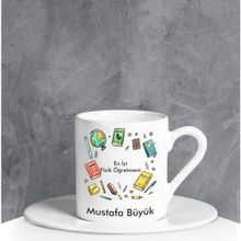 Ejoya 90666 Kişiye Özel En İyi Fizik Öğretmeni Türk Kahvesi Fincanı