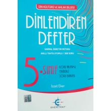 Eker Test Yayınları 5. Sınıf Din Kültürü ve Ahlak Bilgisi Dinlendiren Defter