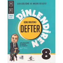 Eker Test Yayınları 8. Sınıf Din Kültürü ve Ahlak Bilgisi Dinlendiren Konu Anlatımlı Defter