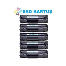 Eko Kartuş Hp CB435 P1102 Ekonomik Avantajlı 5’li Paket Muadil Toner