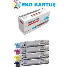 Eko Kartuş Xerox Phaser 6200B (016200100-200-300-400) Set Muadil Toner