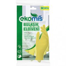 Ekomis Orta Boy M Sarı Bulaşık Eldiveni