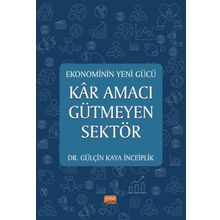 Ekonominin Yeni Gücü Kar Amacı Gütmeyen Sektör Gülçin Kaya İnceiplik :Gülçin Kaya İnceiplik