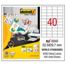 Ekstrafix Fix-5040 Lazer Etiket
