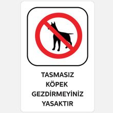 Ekstrafix YUL-437 25x35 cm Tasmasız Köpek Gezdirmeyiniz