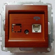 El-Bi RJ-11 CAT-3 Zena Kiraz Nümeris Telefon Prizi