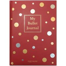 Ela's Paper Confetti Kırmızı Sert Kapak Düz Çizgisiz Ajanda Defter
