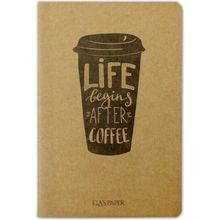 Ela's Paper Life Begins Coffee Defter