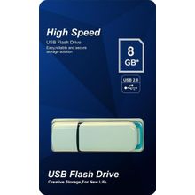 Elba 8 Gb Plastik Beyaz-Mavi 2.0 Usb Flash Bellek