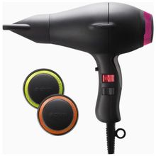 Elchım x Lite Hairdryer, Hafif & Sessiz Profesyonel Saç Kurutma Makinesi - Siyah