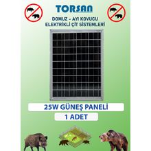 Elektrikli Çit Için Güneş Paneli 25W