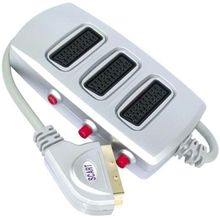 Elektromer 3'lü Silver Butonlu Scart Dağıtıcı