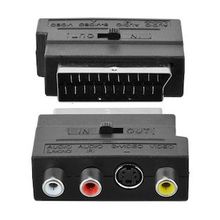 Elektromer Switch'li İn-Out Scart Adaptör