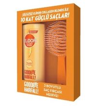 Elidor 350 ml Collagen Blends Sülfatsız Dökülmelere Karşı Şampuan+ 3 Boyutlu Saç Fırçası Hediye
