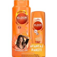 Elidor 650 ml Onarıcı Bakım Şampuan+200 ml Saç Kremi