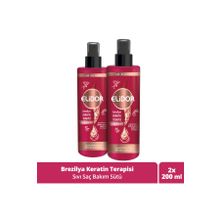 Elidor Brezilya Keratin Terapisi 2x200 ml Sıvı Saç Bakım Sütü