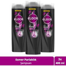 Elidor Esmer Parlaklık 3x400 ml Şampuan