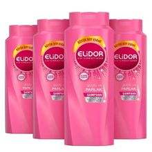 Elidor Güçlü Parlaklık 4x650 ml Şampuan