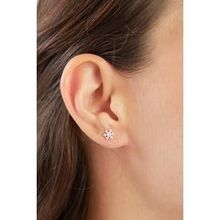 Elika Silver 925 Ayar Gümüş Minimal Kar Tanesi Küpe