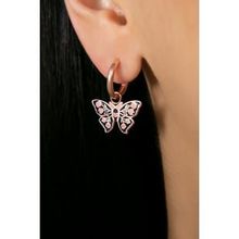 Elika Silver 925 Ayar Sallantılı Kelebek Model Kadın Gümüş Küpe