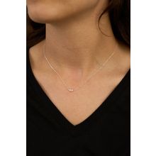 Elika Silver 925 Ayar Zarif Model Taşlı Kadın Gümüş Kolye