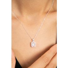 Elika Silver Kadın Baget Model 925 Ayar Gümüş Kolye